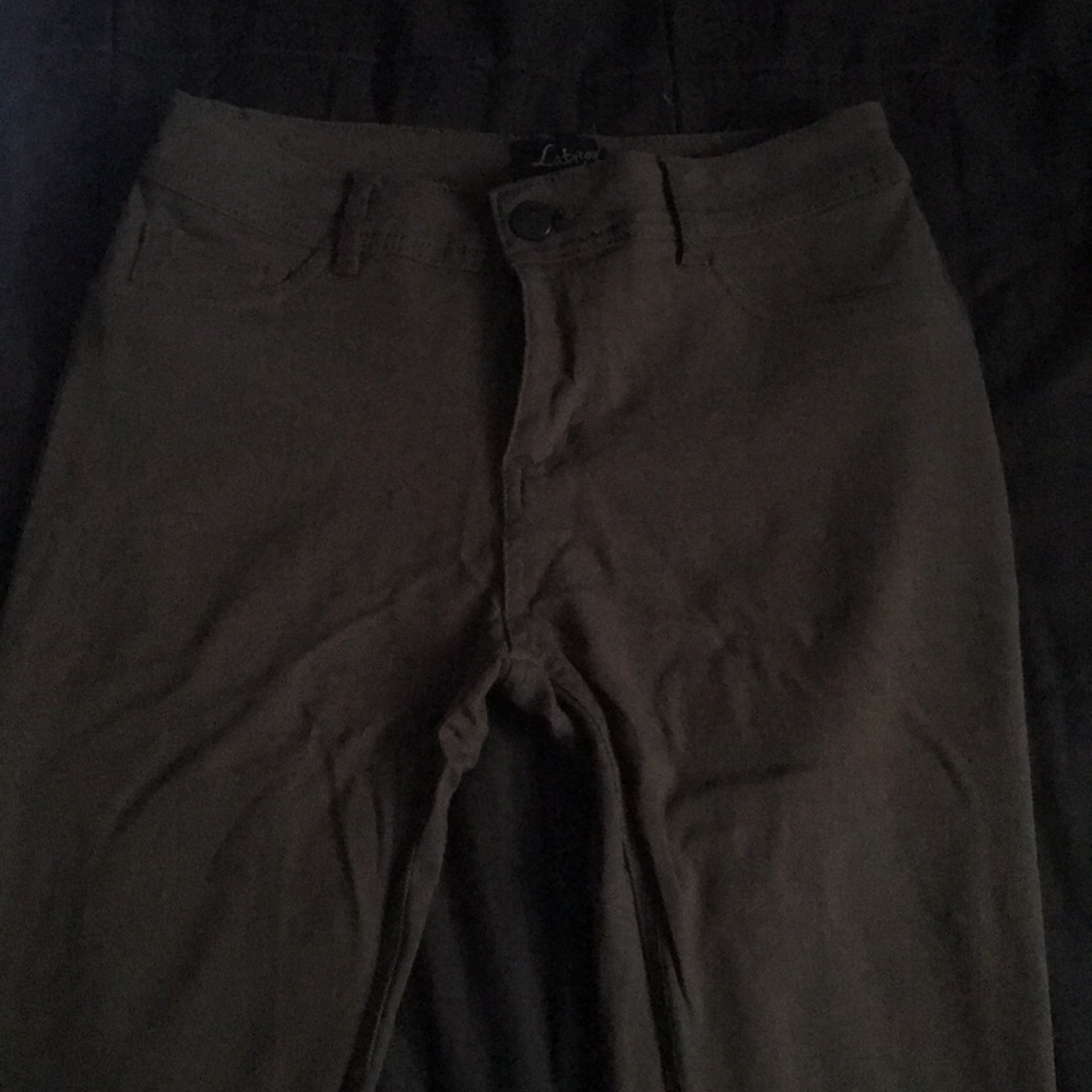 Dark olive green skinny jegging